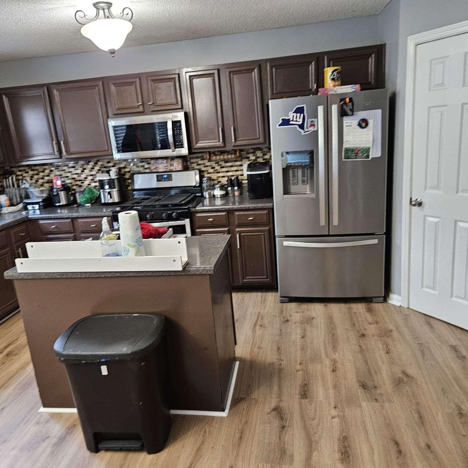 Cabinet showroom — available door styles and finishes